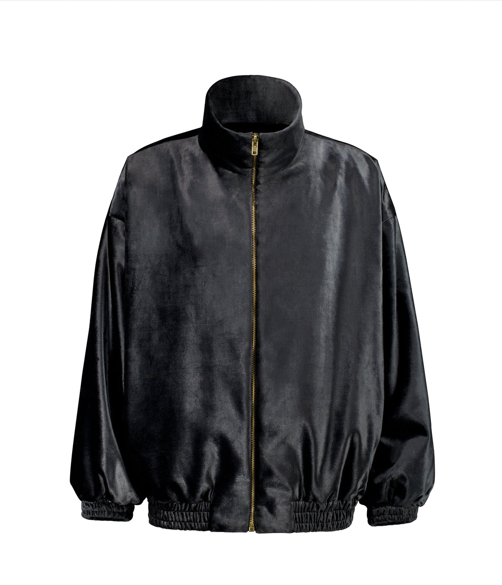 CHARCOAL VELVET VEST