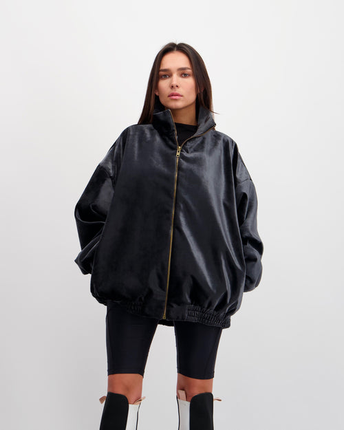 CHARCOAL VELVET VEST